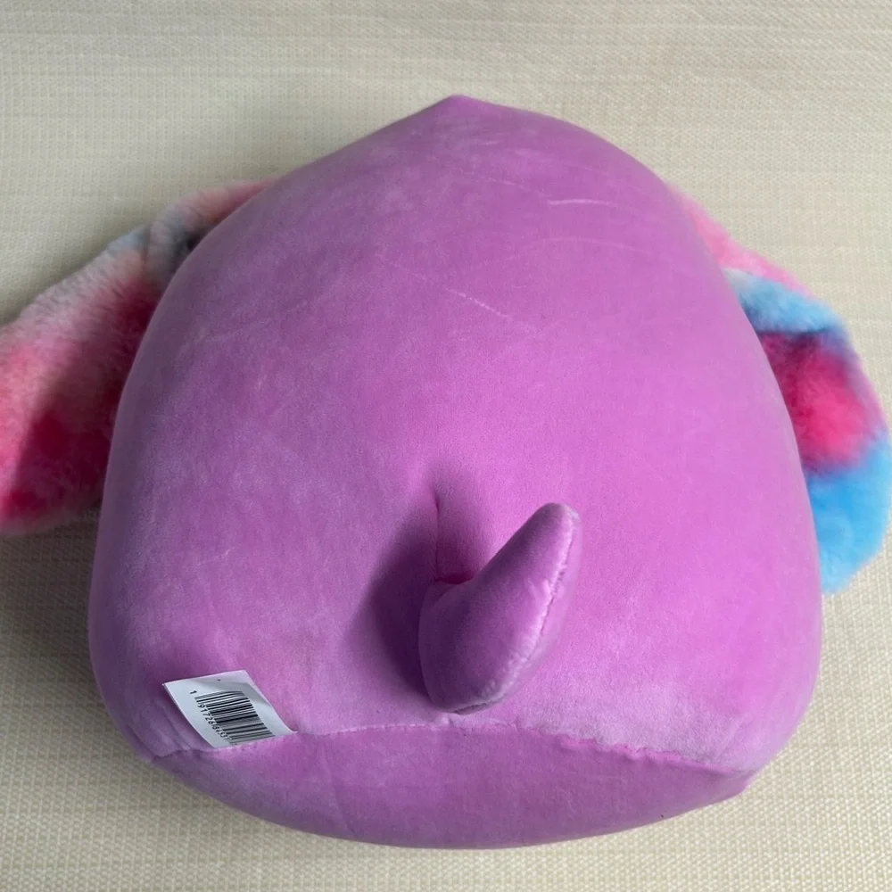 Squishmallows Pink and Multicolor Dog Plush